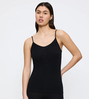 Triumph - Beauty Layers Spaghetti Top Wool Black