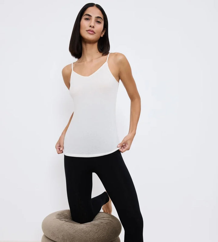 Triumph - Beauty Layers Spaghetti Top Wool Ecru White