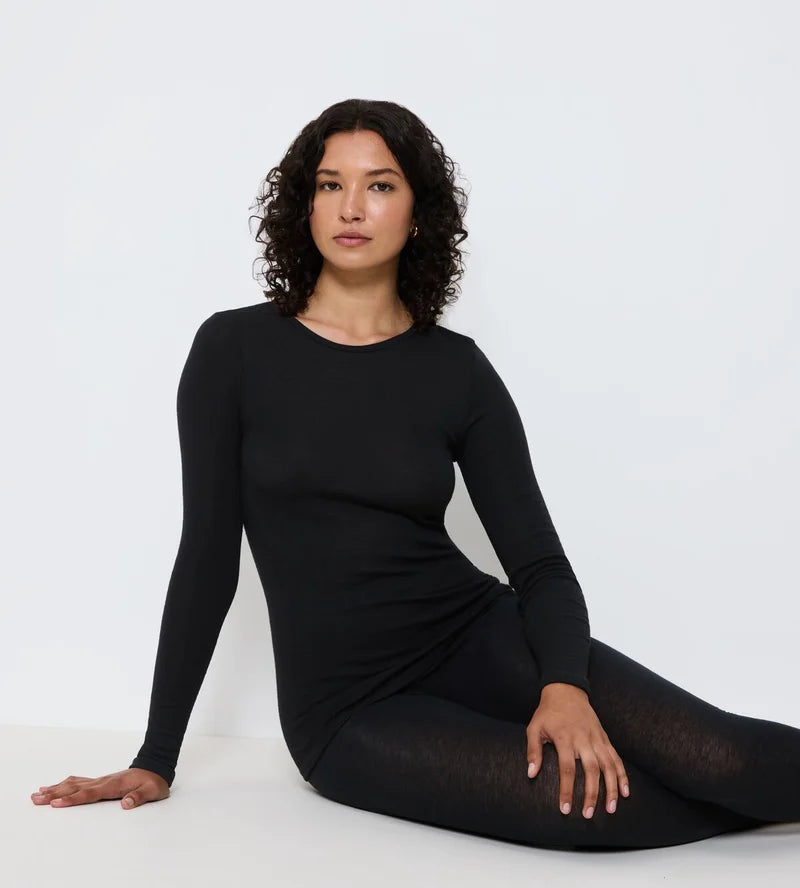 Triumph - Beauty Layers Long Sleeved Top Wool Black