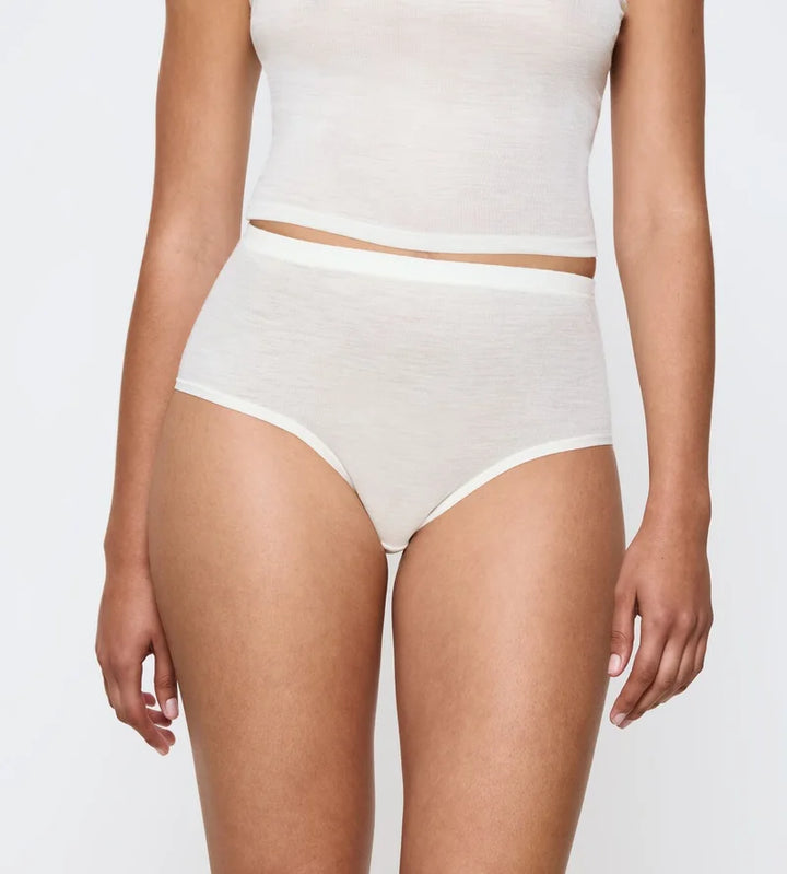 Triumph - Beauty Layers Maxi Brief Wool Ecru White