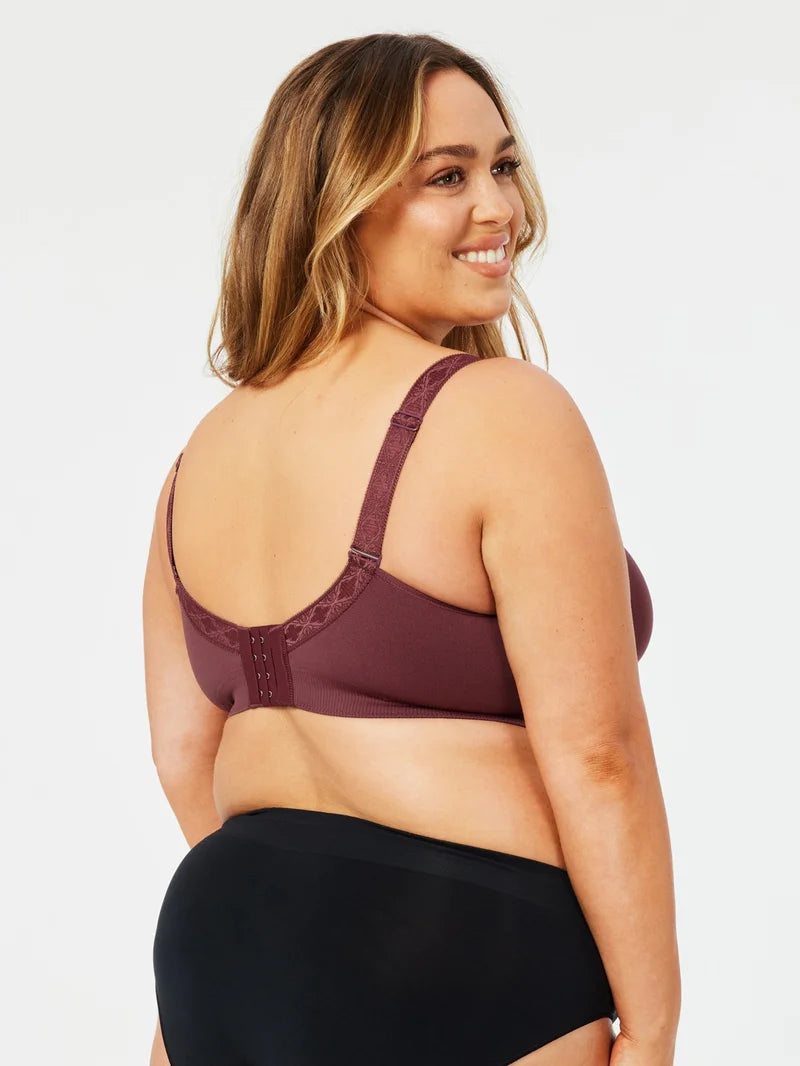 Cake Maternity - Popping Candy Seamless Wire-free Maternity & Nursing Bra Plum
