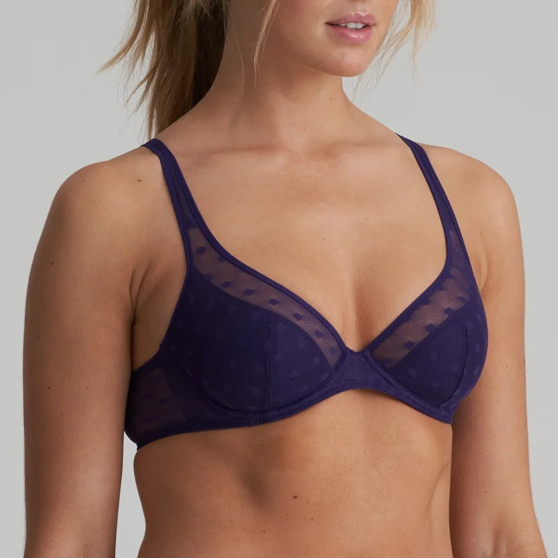 Marie Jo - Tulio Half Padded Plunge Bra Majestic Purple