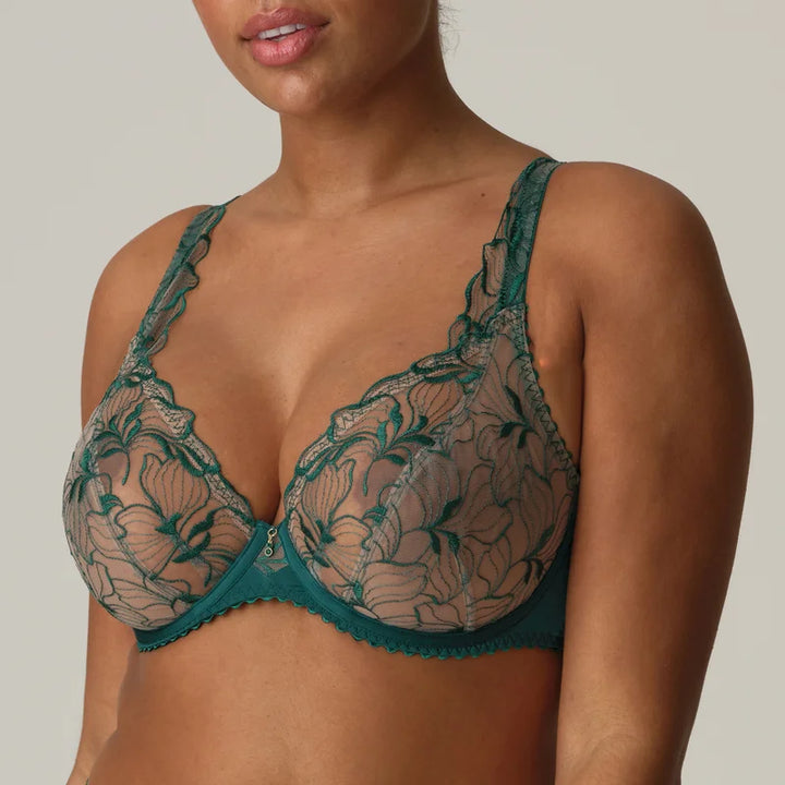 Primadonna - Springdale Plunge Bra Jasper Green