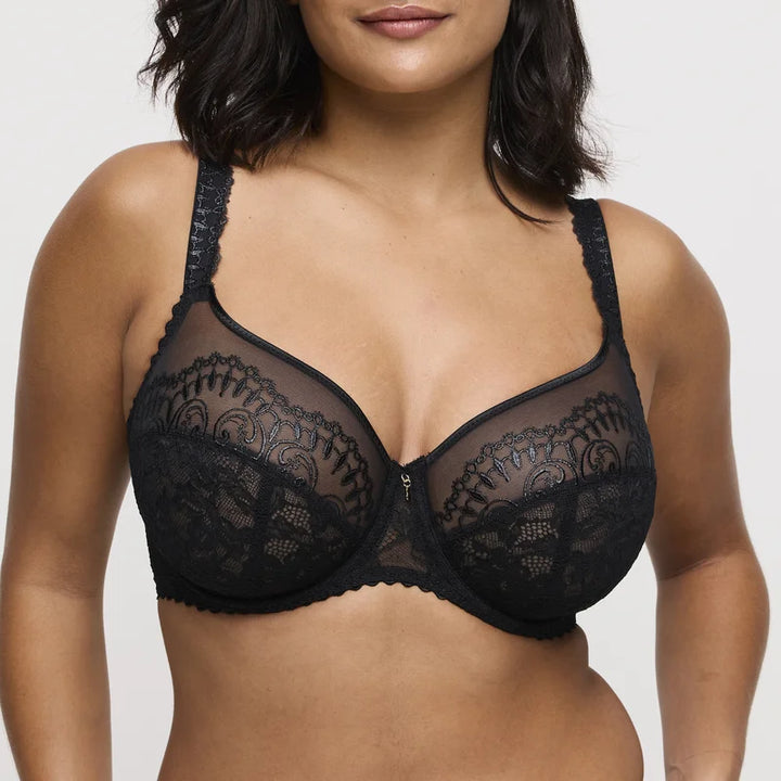 Primadonna - Shimla Balcony Bra Vertical Seam Black
