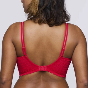 Primadonna Twist - East End Padded Balcony Bra True Red