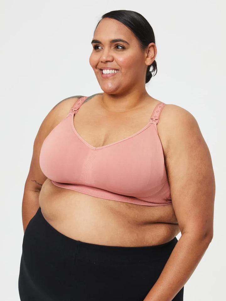 Cake Maternity - Popping Candy Seamless Wire-free Maternity & Nursing Bra Rosewood