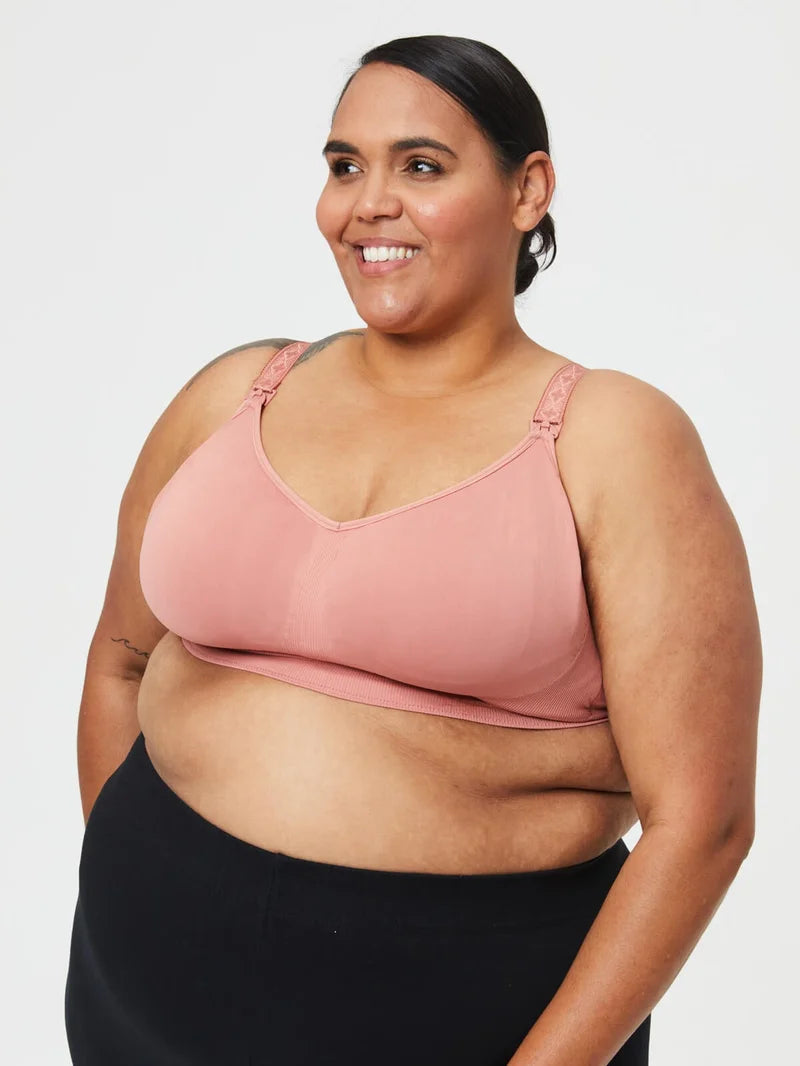 Cake Maternity - Popping Candy Seamless Wire-free Maternity & Nursing Bra Rosewood