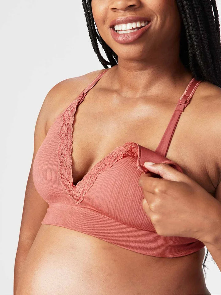 Cake Maternity - Tutti Fruitti Busty Wireless Foam Plunge Bra Rust