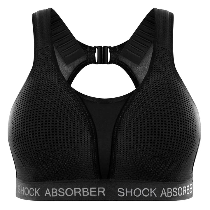 Shock Absorber - Ultimate Run Bra Padded Black/Silver