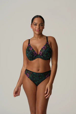 Primadonna - San Angel Half Padded Plunge Bra Peacock Feather