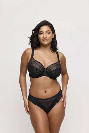 Primadonna - Shimla Balcony Bra Vertical Seam Black