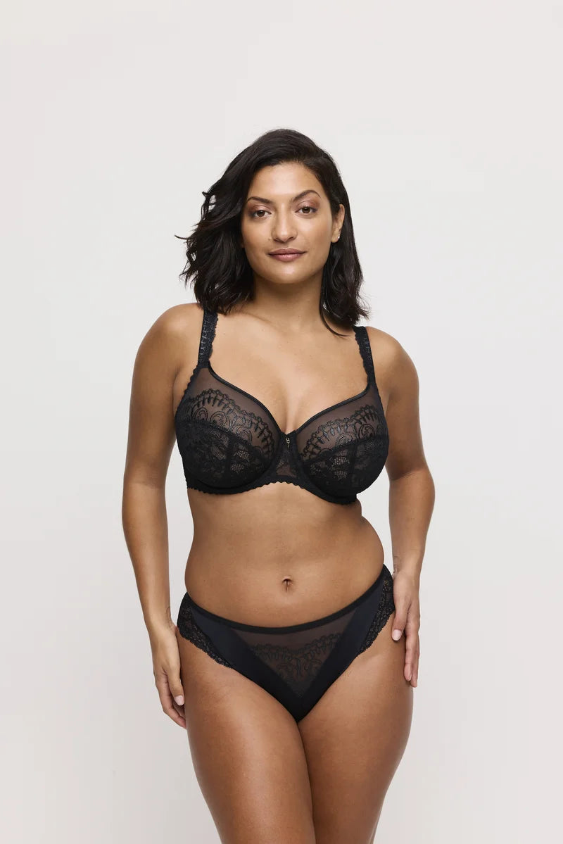 Primadonna - Shimla Balcony Bra Vertical Seam Black