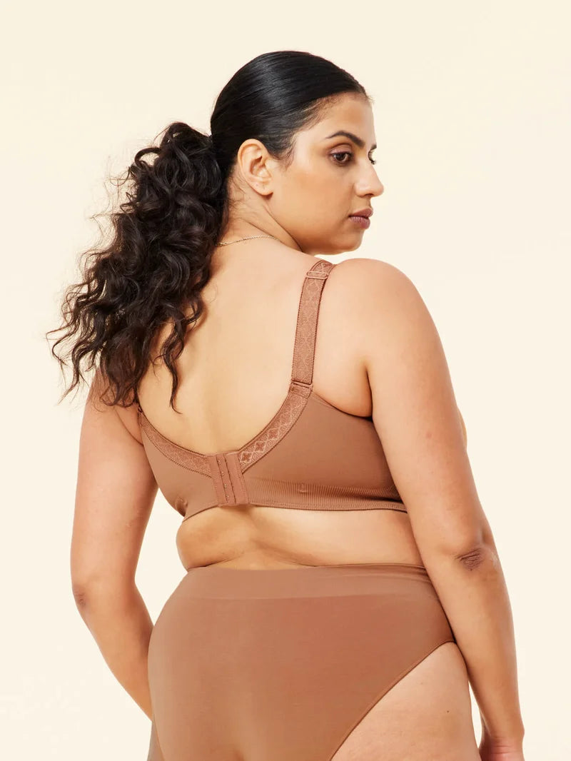 Sugar Candy - Basic Seamless Wire Free Bralette Clay