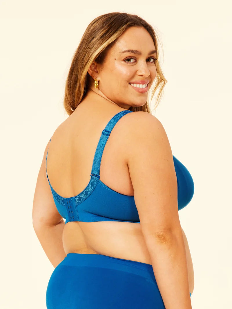 Sugar Candy - Basic Seamless Wire Free Bralette Cobalt Blue