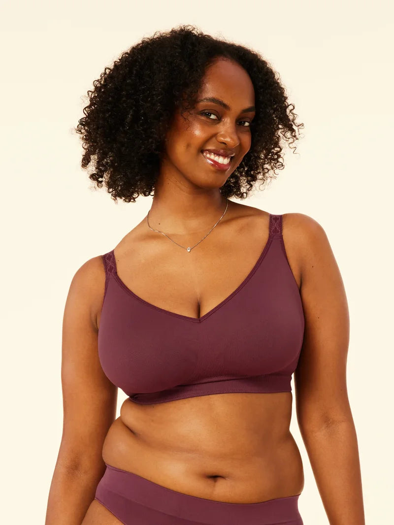 Sugar Candy - Basic Seamless Wire Free Bralette Plum