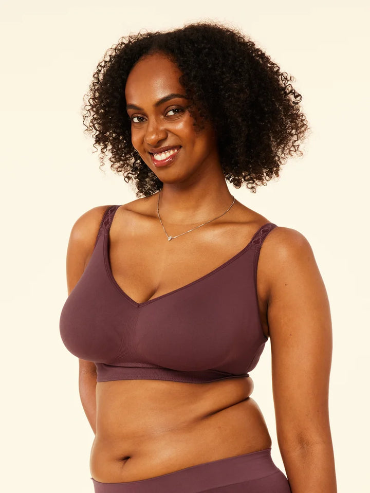 Sugar Candy - Basic Seamless Wire Free Bralette Plum