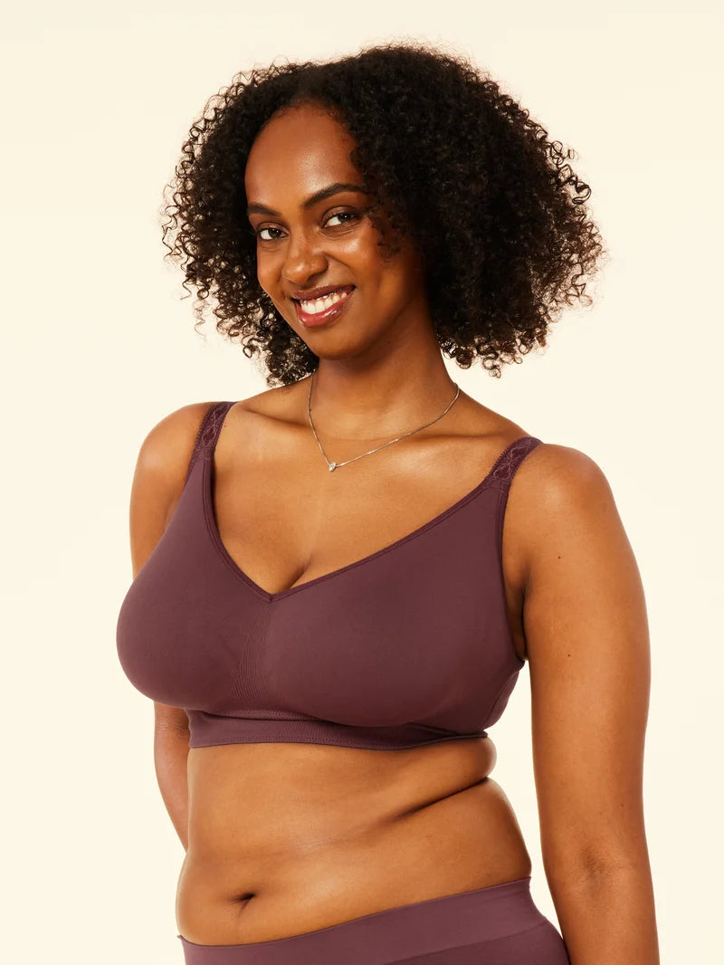 Sugar Candy - Basic Seamless Wire Free Bralette Plum