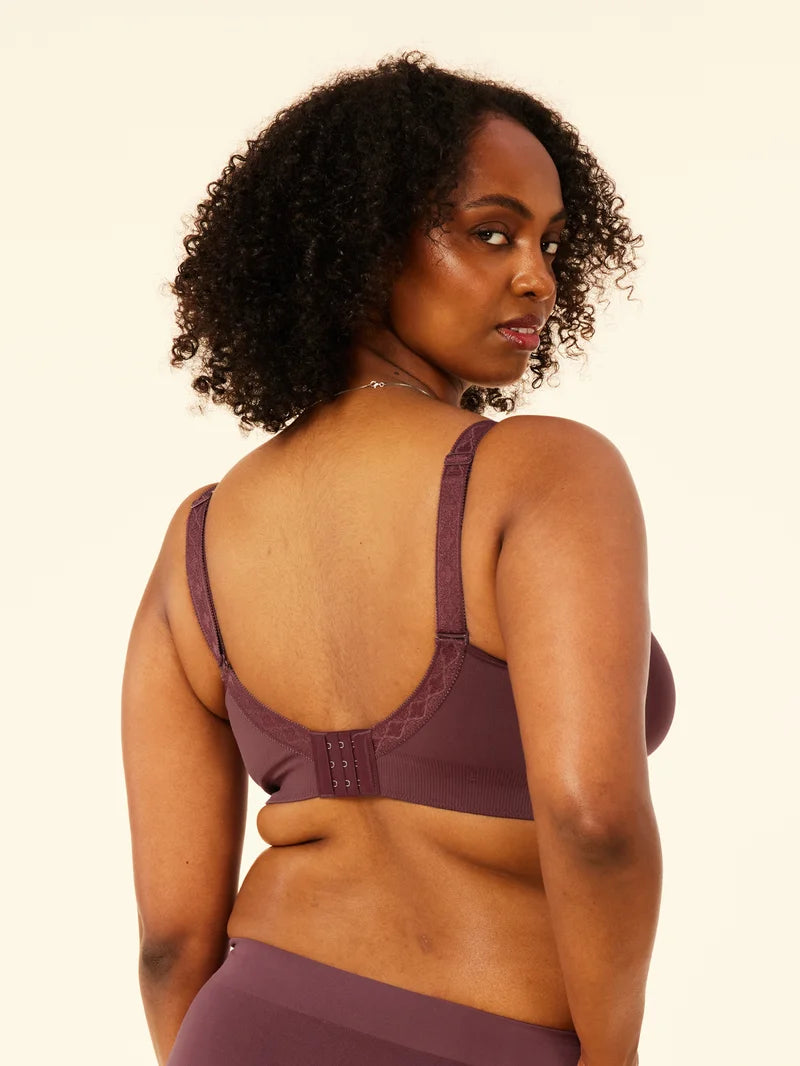 Sugar Candy - Basic Seamless Wire Free Bralette Plum