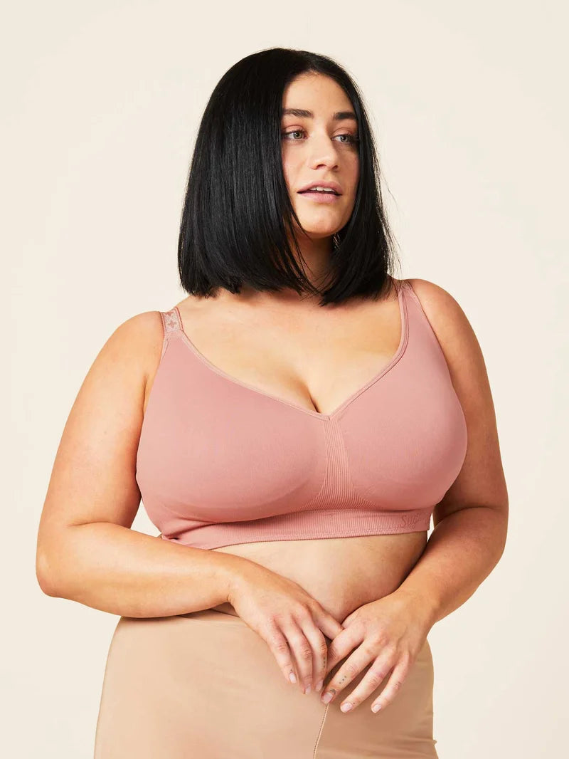 Sugar Candy - Basic Seamless Wire Free Bralette Rosewood