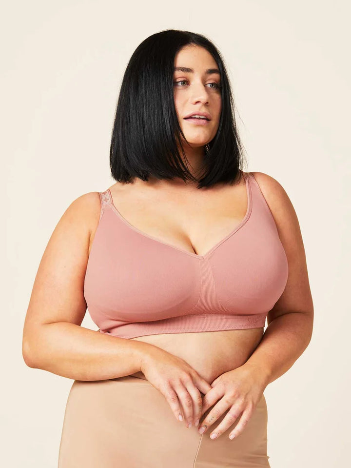 Sugar Candy - Basic Seamless Wire Free Bralette Rosewood