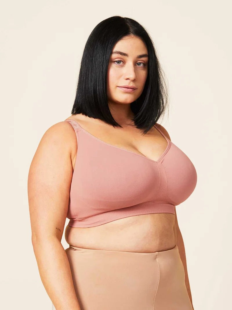 Sugar Candy - Basic Seamless Wire Free Bralette Rosewood