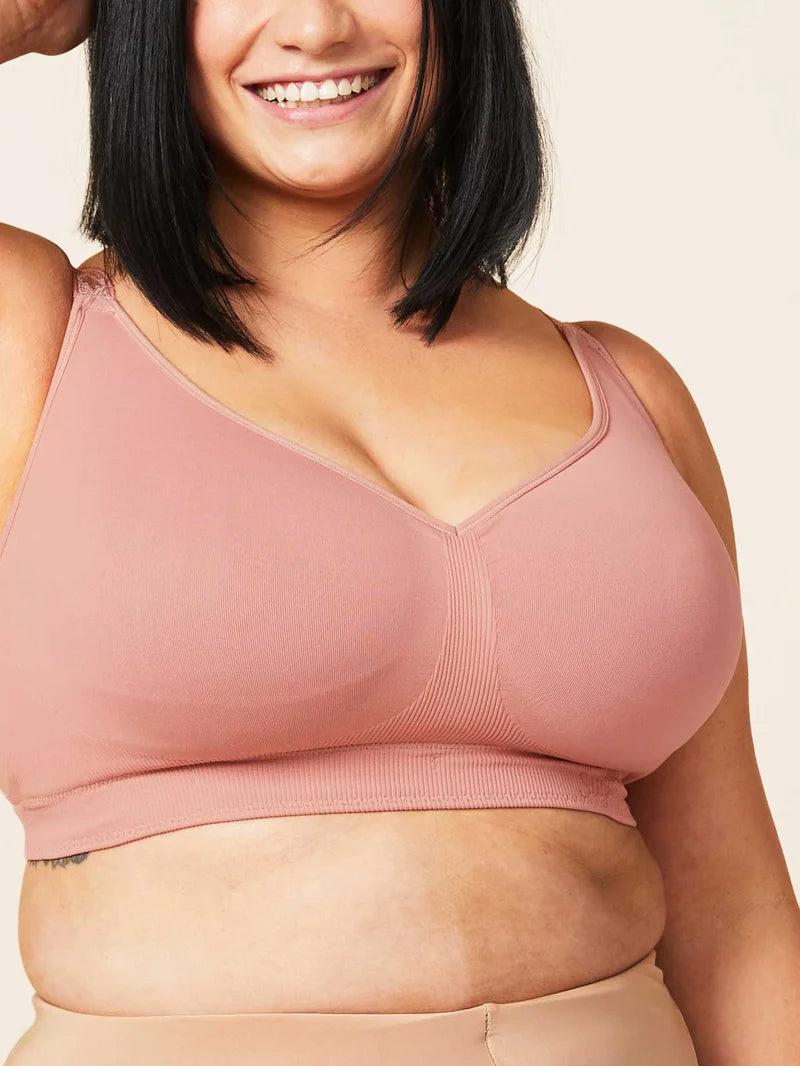 Sugar Candy - Basic Seamless Wire Free Bralette Rosewood