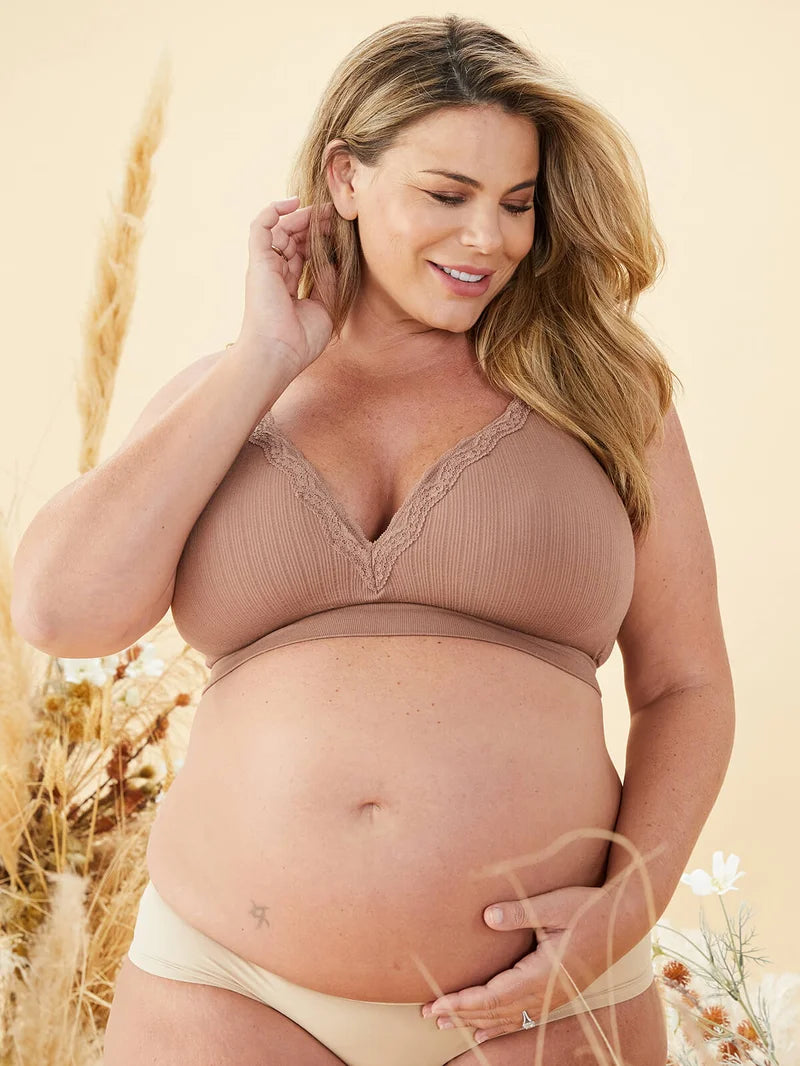 Cake Maternity - Tutti Fruitti Petitie Wireless Foam Plunge Bra Mocha
