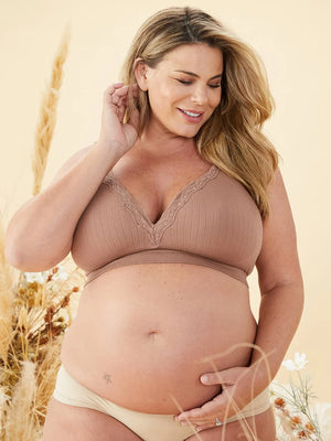 Cake Maternity - Tutti Fruitti Petitie Wireless Foam Plunge Bra Mocha