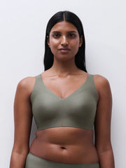 Chantelle - Softstretch Power Plunge Wirefree Bra Vert Argile