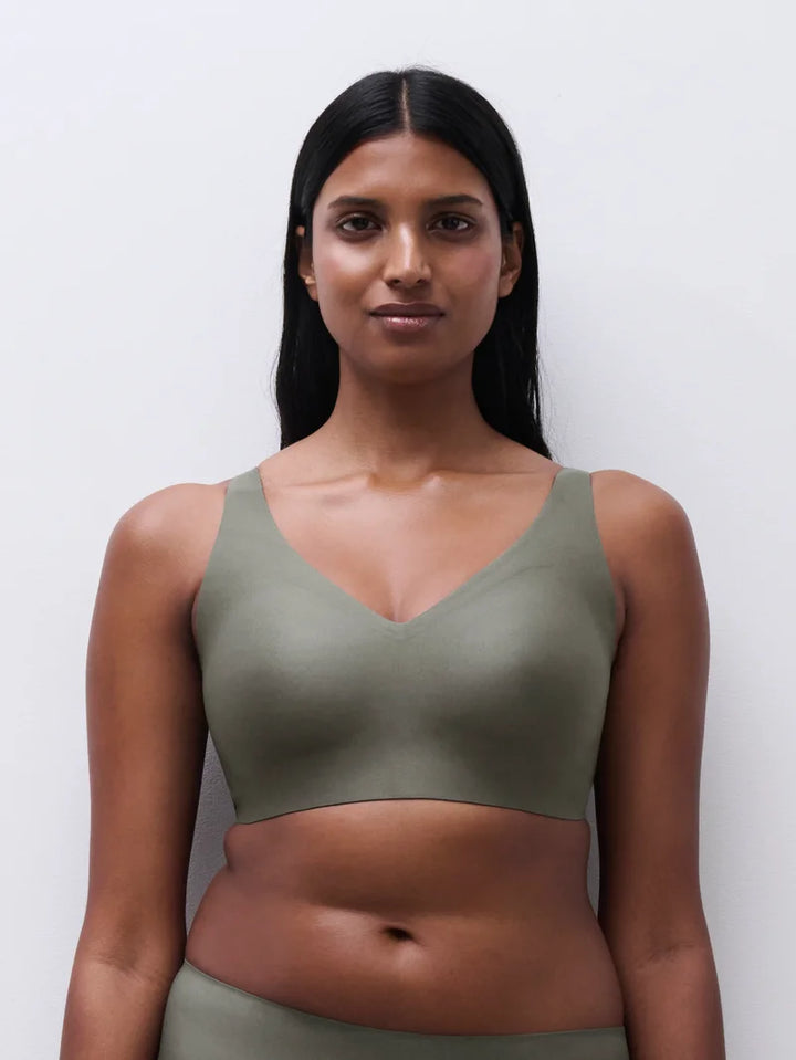 Chantelle - Softstretch Power Plunge Wirefree Bra Vert Argile