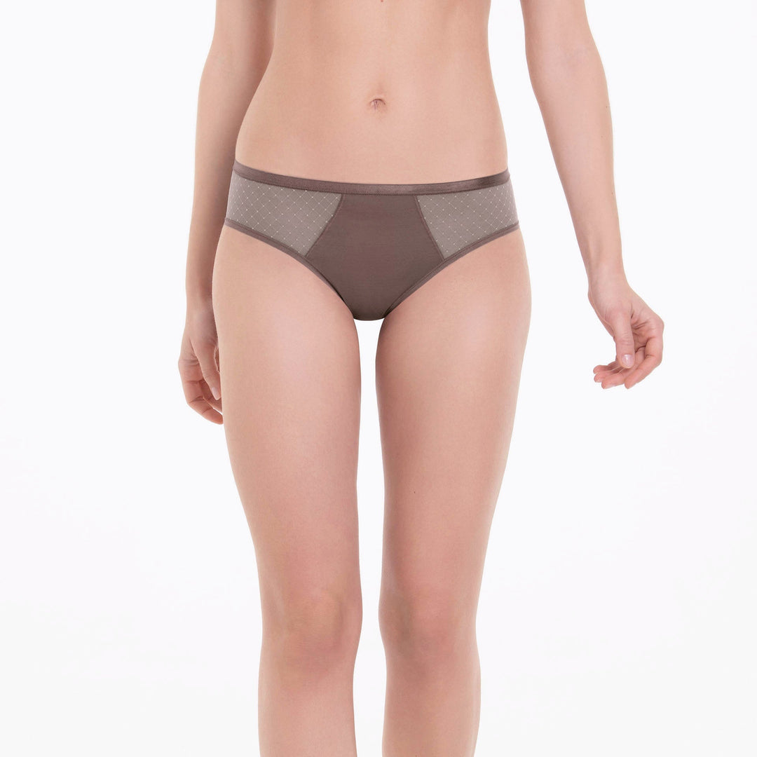 Rosa Faia Eve-Slip mit hoher Taille – Truffle Full Brief Rosa Faia