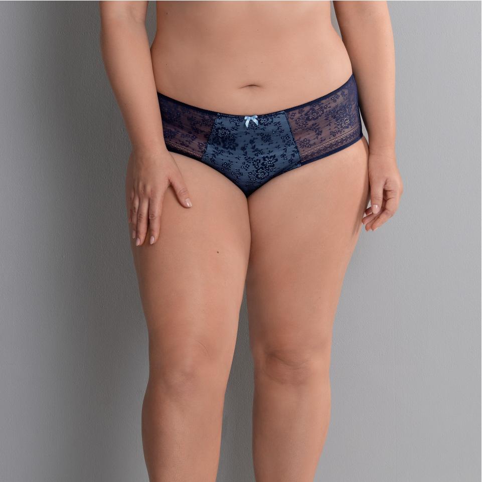 Rosa Faia - Slip a vita alta Fleur Blu marittimo