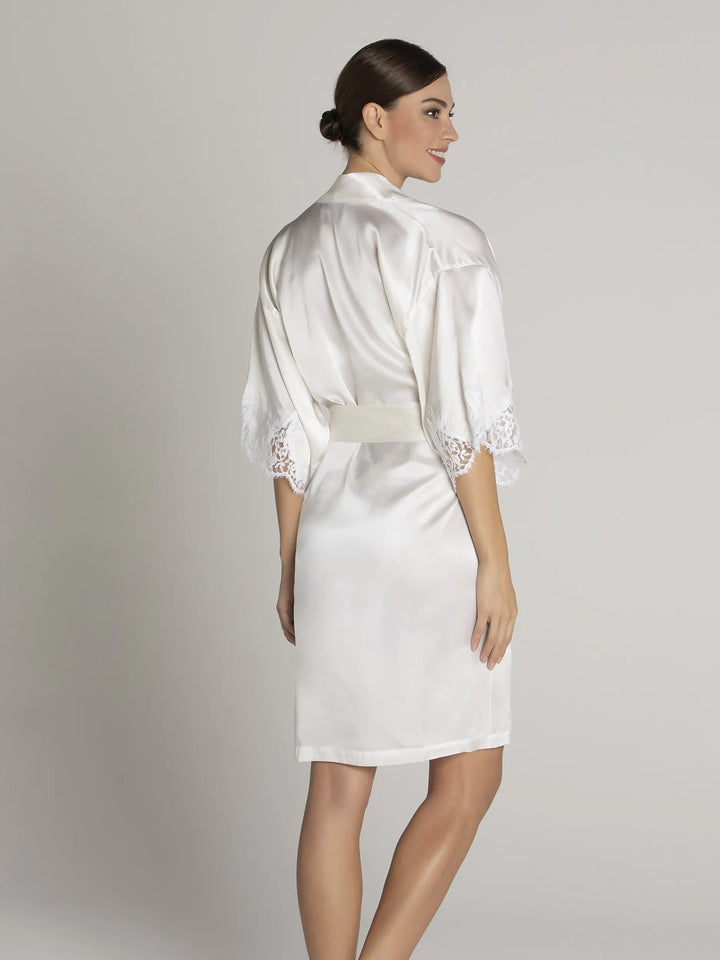 Lise Charmel - Splendeur Soie Mid-Length Negligee Gown Ecru Nacre