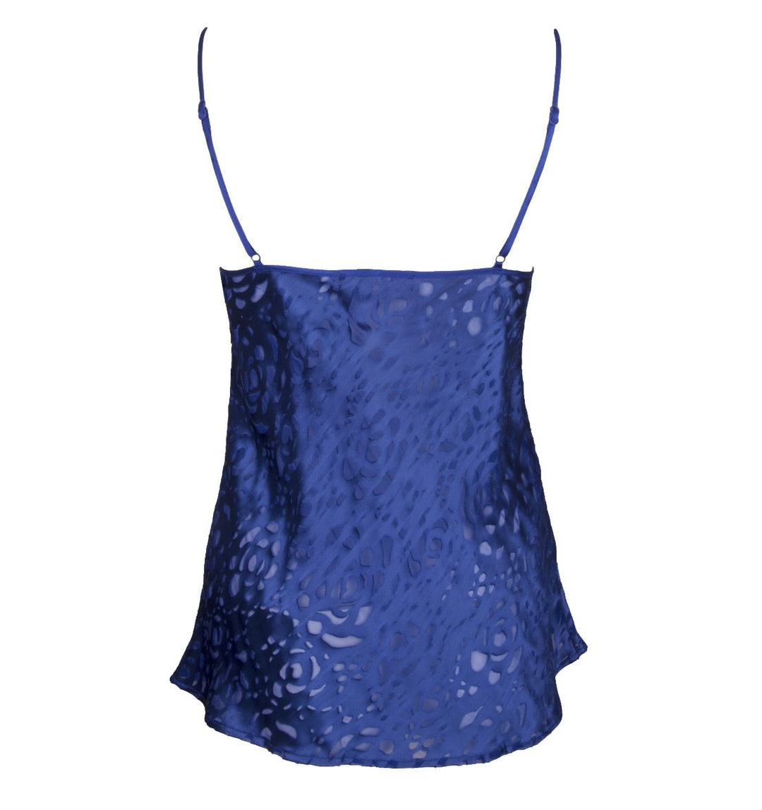 Лиз Чармел - Одевание лифчика с цветочным принтом Синее ночное белье Лиз Чармель