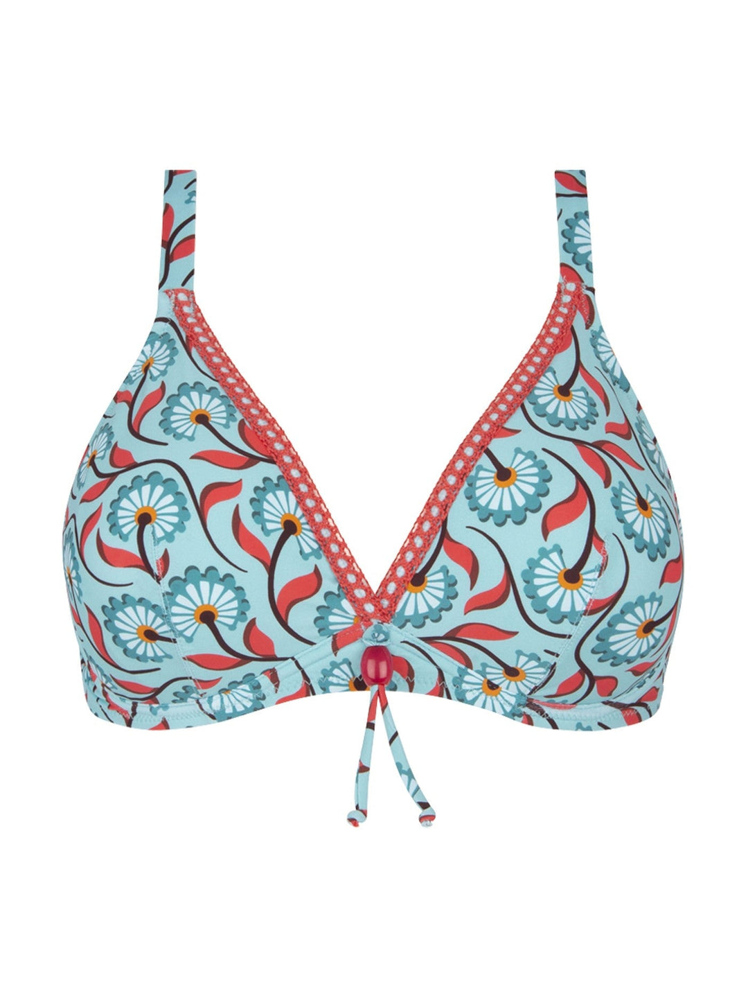Antigel by Lise Charmel - La Muse Boheme Halter Underwired Bikini Top Azur Plunge Bikini Antigel by Lise Charmel Swimwear 