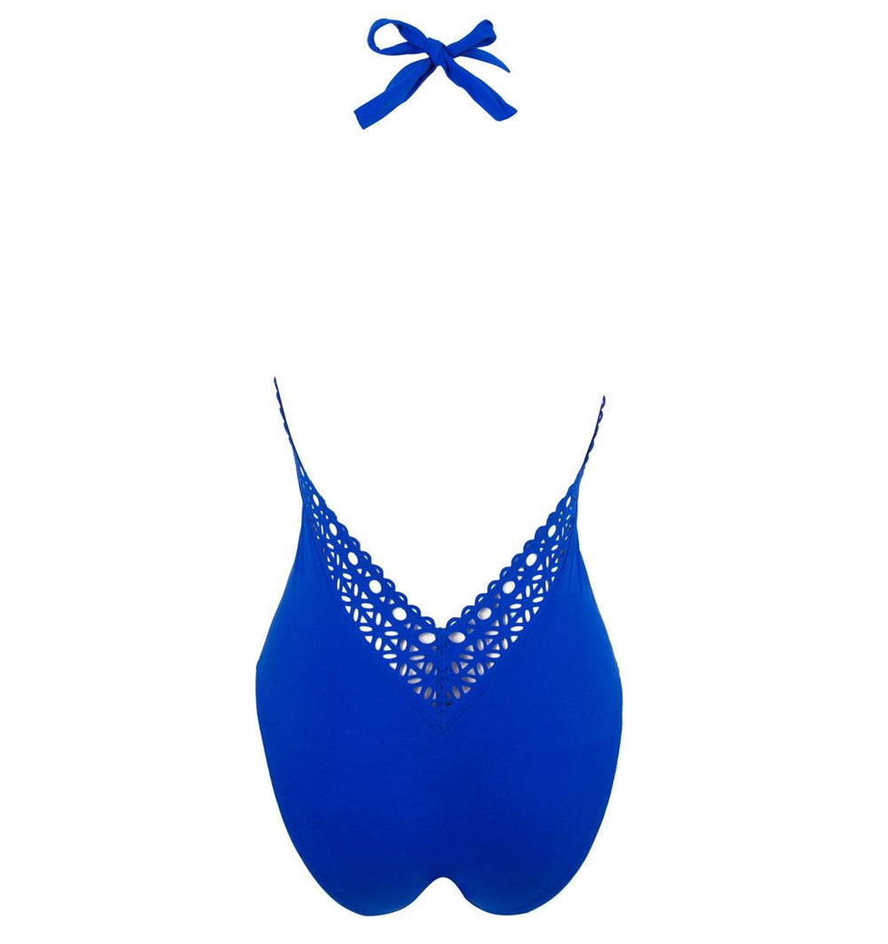 Lise Charmel - Bañador azul con espalda hundida de Ajourage Couture Bañador azul Lise Charmel