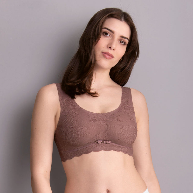 Anita - Essential Lace Bralette With Padded Cups Berry