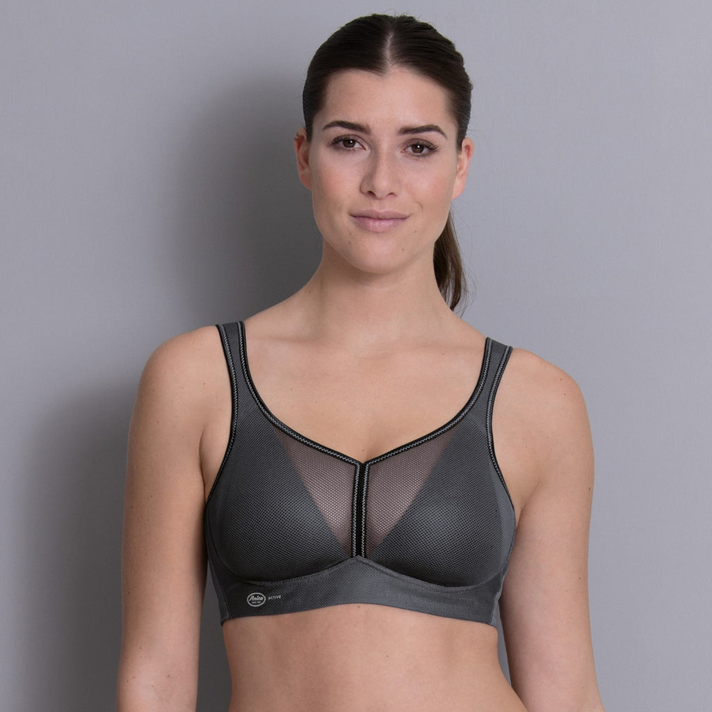 Anita Active - Air Control Sports Bra With Padded Cups Anthracite