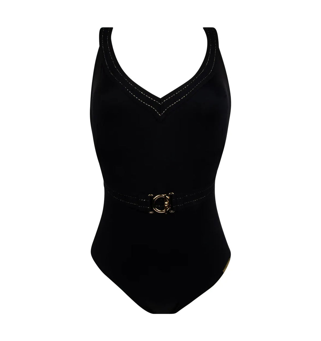 LiseCharmel-AnneauxDまたはNonWireHalterSwimsuit Noir Unwired Swimsuit Lise Charmel Swimwear