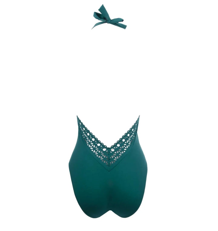 Lise Charmel - Ajourage Couture Neckholder-Badeanzug mit Rücken- und Frontausschnitt Pacifique Couture Badeanzug mit tiefem Ausschnitt Lise Charmel Swimwear