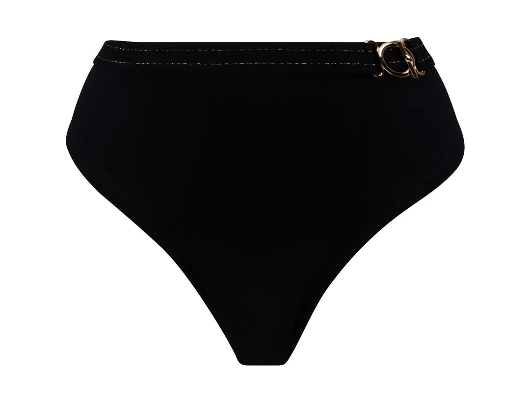 Lise Charmel - Anneaux D Or Classic Bikini Bottom Noir Bikini Brief Lise Charmel Swimwear 