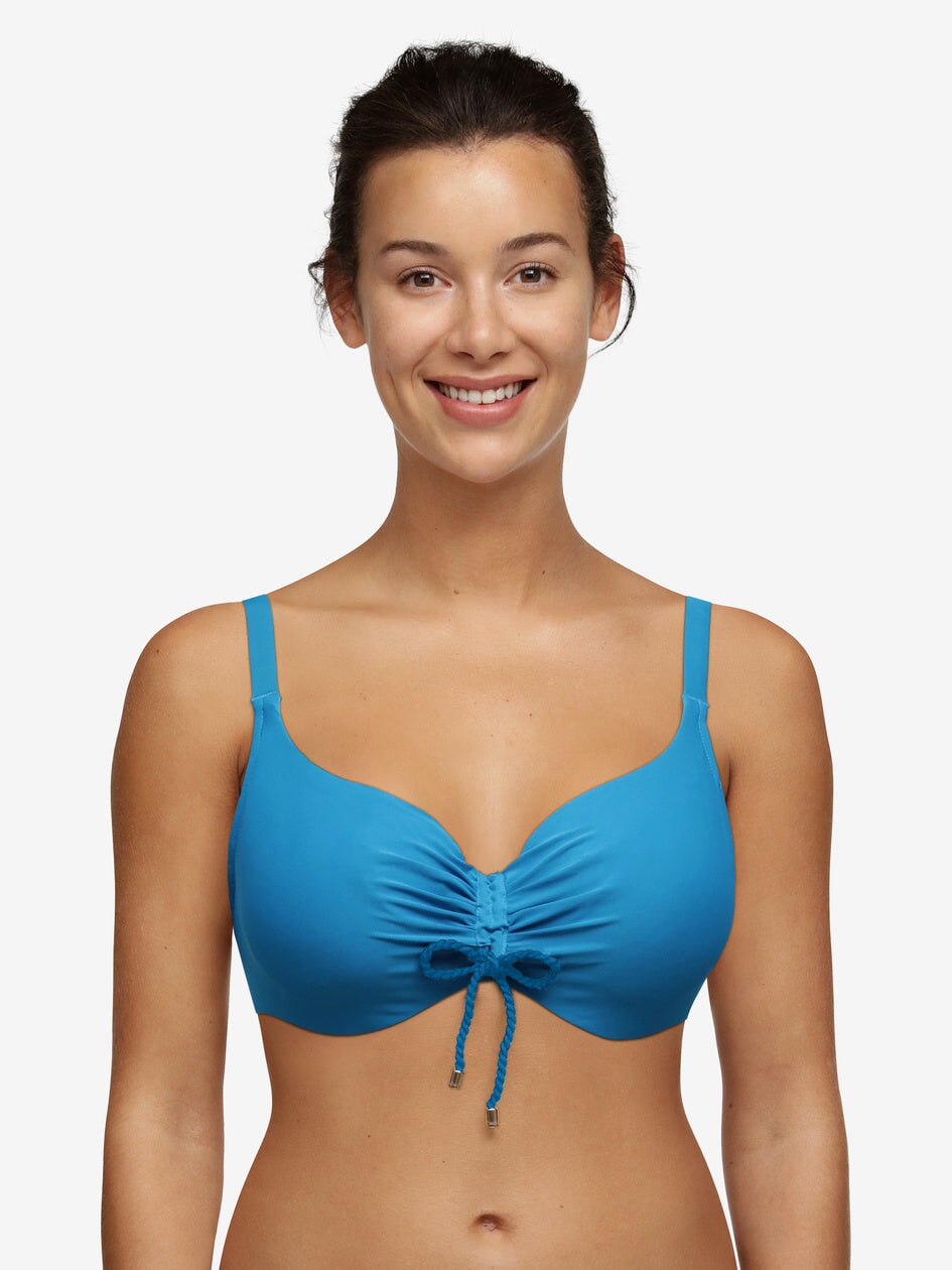 Bikini de copa completa Chantelle Inspire - Bikini de copa completa azul brillante Chantelle Trajes de baño