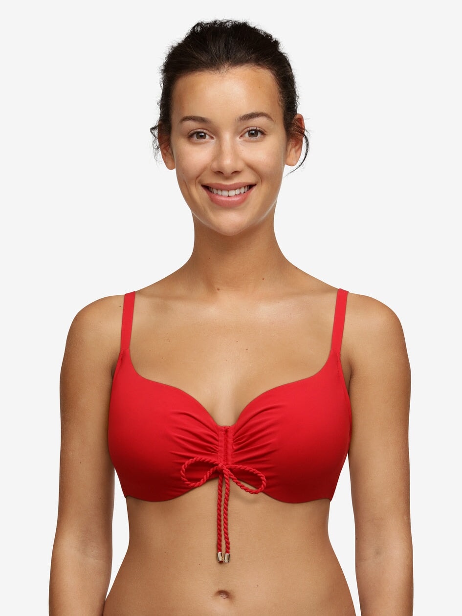 Bikini emboîtant Chantelle Inspire - Bikini emboîtant rouge poivre Chantelle Swimwear
