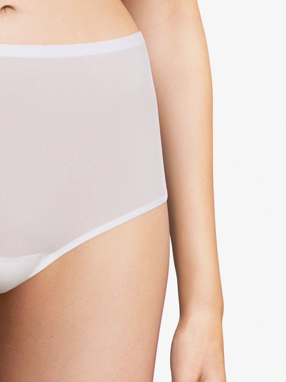 Chantelle Soft Stretch High Waist Brief - White High Brief Chantelle