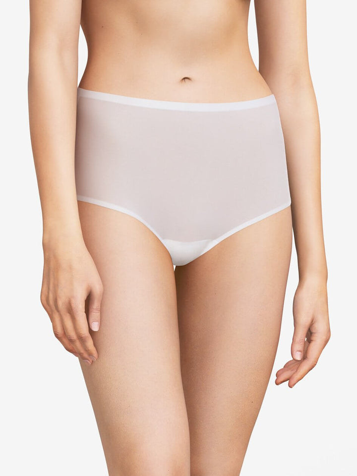 Chantelle Soft Stretch High Waist Brief - White High Brief Chantelle