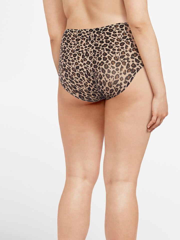 Slip a vita alta elasticizzato morbido Chantelle - Slip alto con stampa leopardata Chantelle