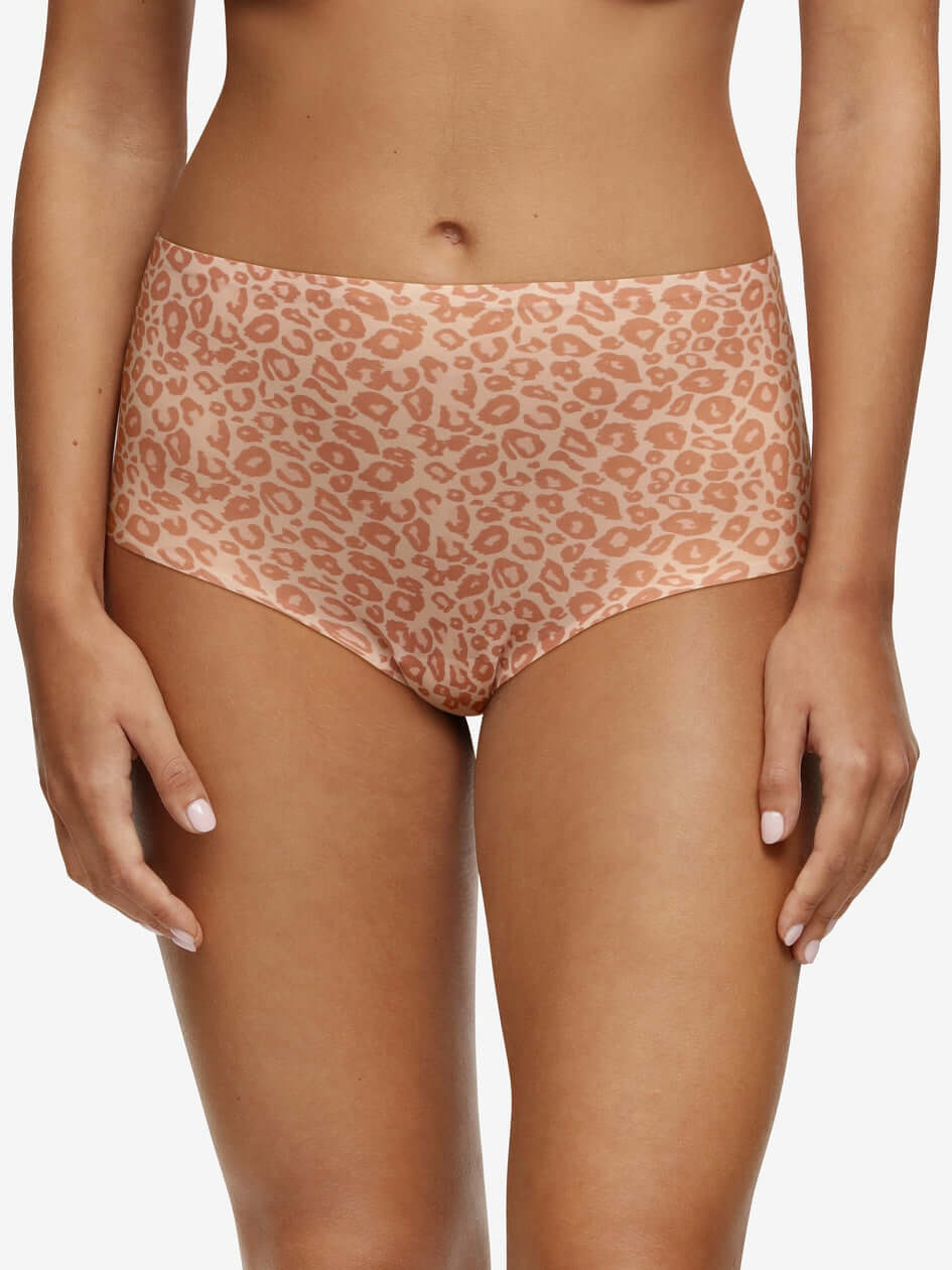 Chantelle Softstretch High Waist Brief (Gradient Print) - Leo Neutral Print Full Brief Chantelle 