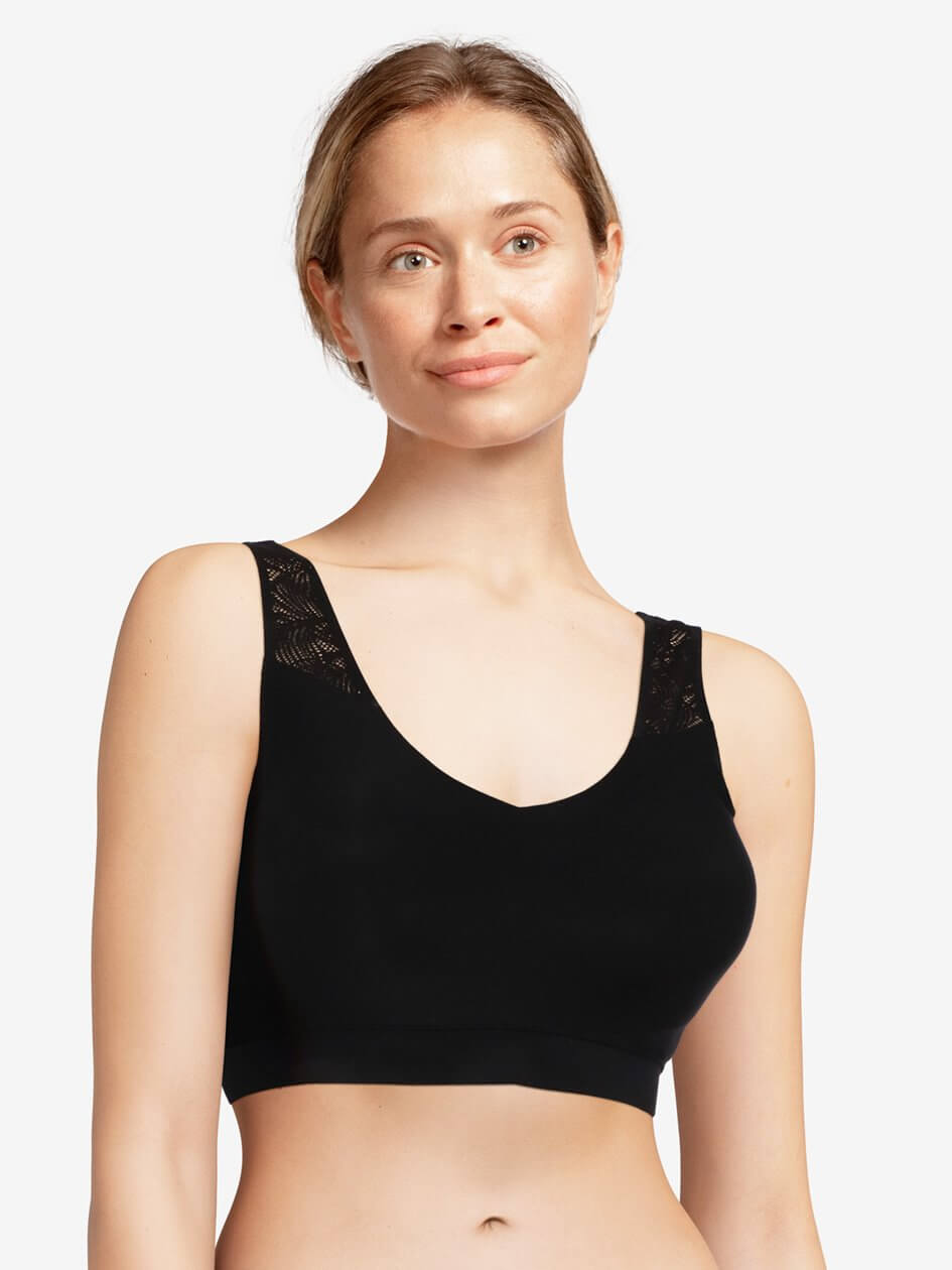 Chantelle Softstretch Top acolchado de encaje - Sujetador suave negro Chantelle