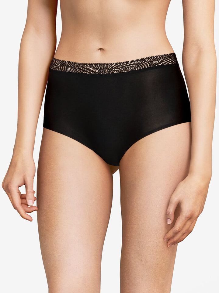 Chantelle Soft Stretch High Waist Brief Lace - Black High Brief Chantelle