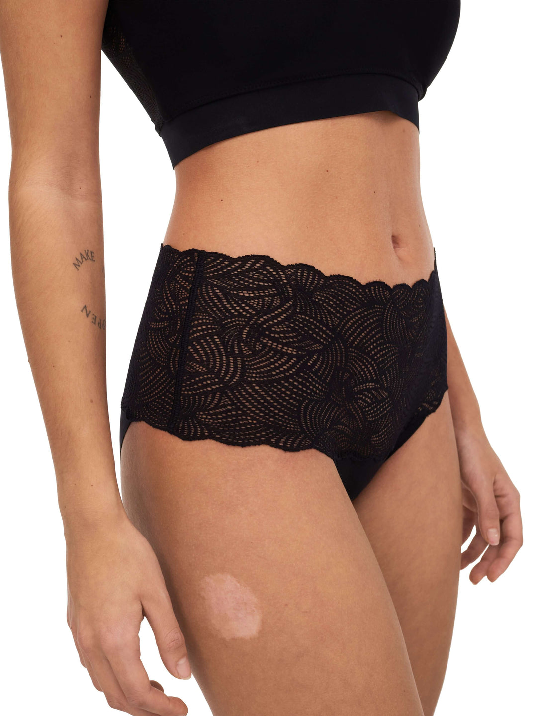 Chantelle Softstretch High Waist Brief - Black Full Brief Chantelle 